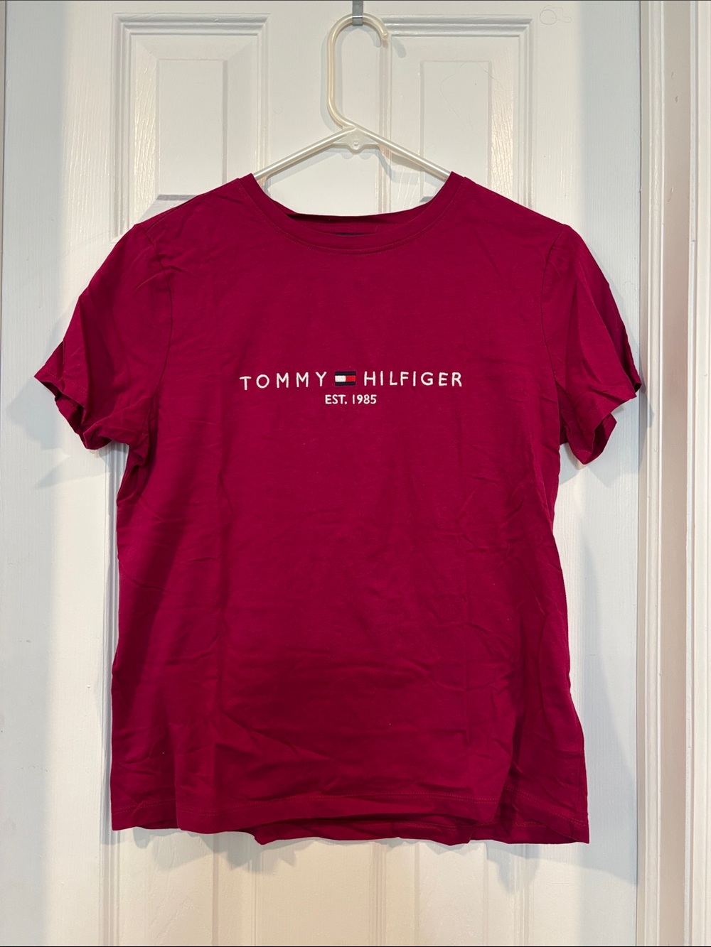 Tommy Hilfiger Crewneck Tee in Berry
